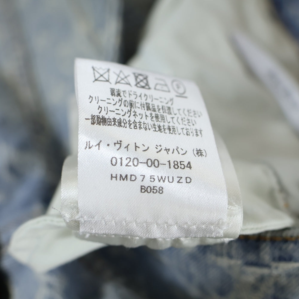 LOUIS VUITTON(ルイヴィトン) 22SS シグネチャーデザインパッチ モノグラム ワイド バギーデニムパンツ インディゴ RM221 UZD HMD75W