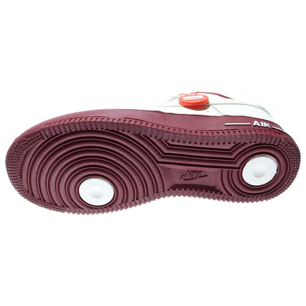 NIKE(ナイキ) WMNS AIR FORCE 1 LOW 40TH ANNIVERSARY ウィメンズ エアフォース1 40周年記念 ローカットスニーカー ホワイト/バーガンディ US9/26cm DQ7582-100