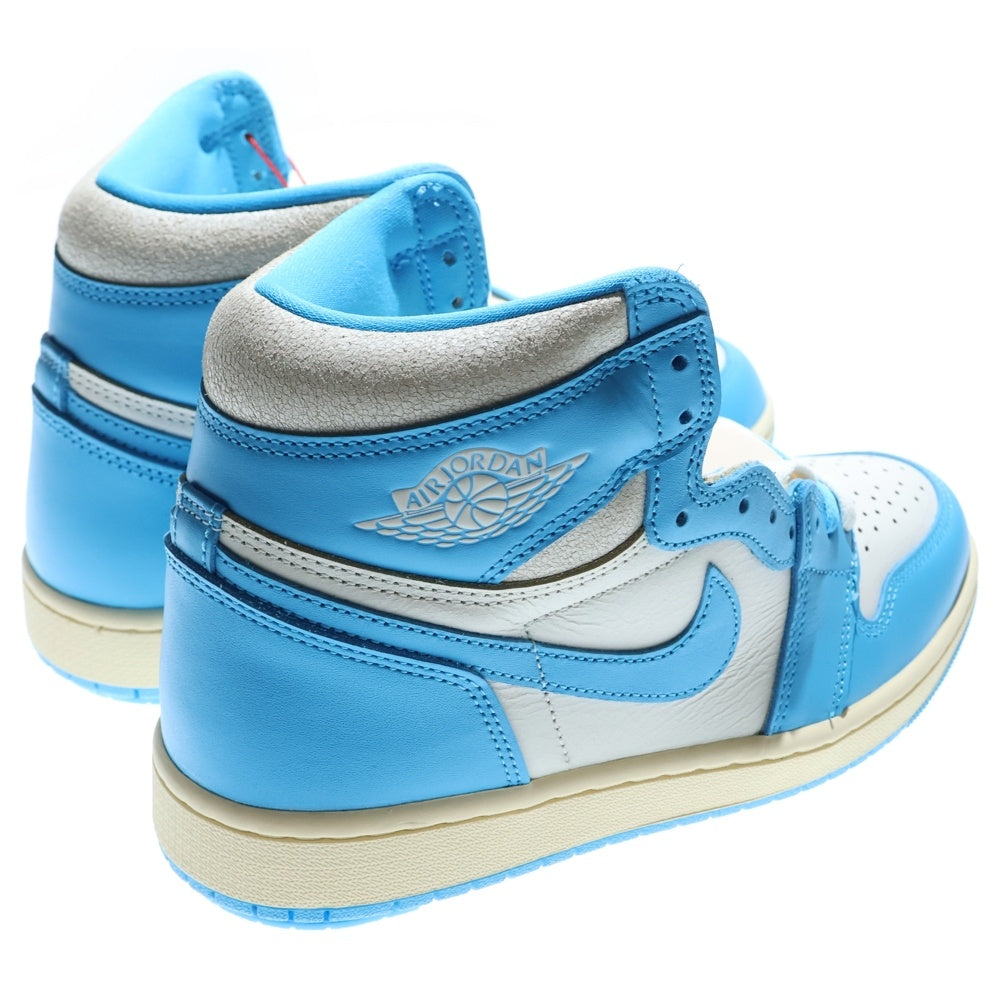 NIKE(ナイキ) AIR JORDAN 1 RETRO HIGH OG UNC REIMAGINED エアジョーダン 1 レトロ リイマジンド ハイカットスニーカー ホワイト/ライトブルー US9/27cm DZ5485-402