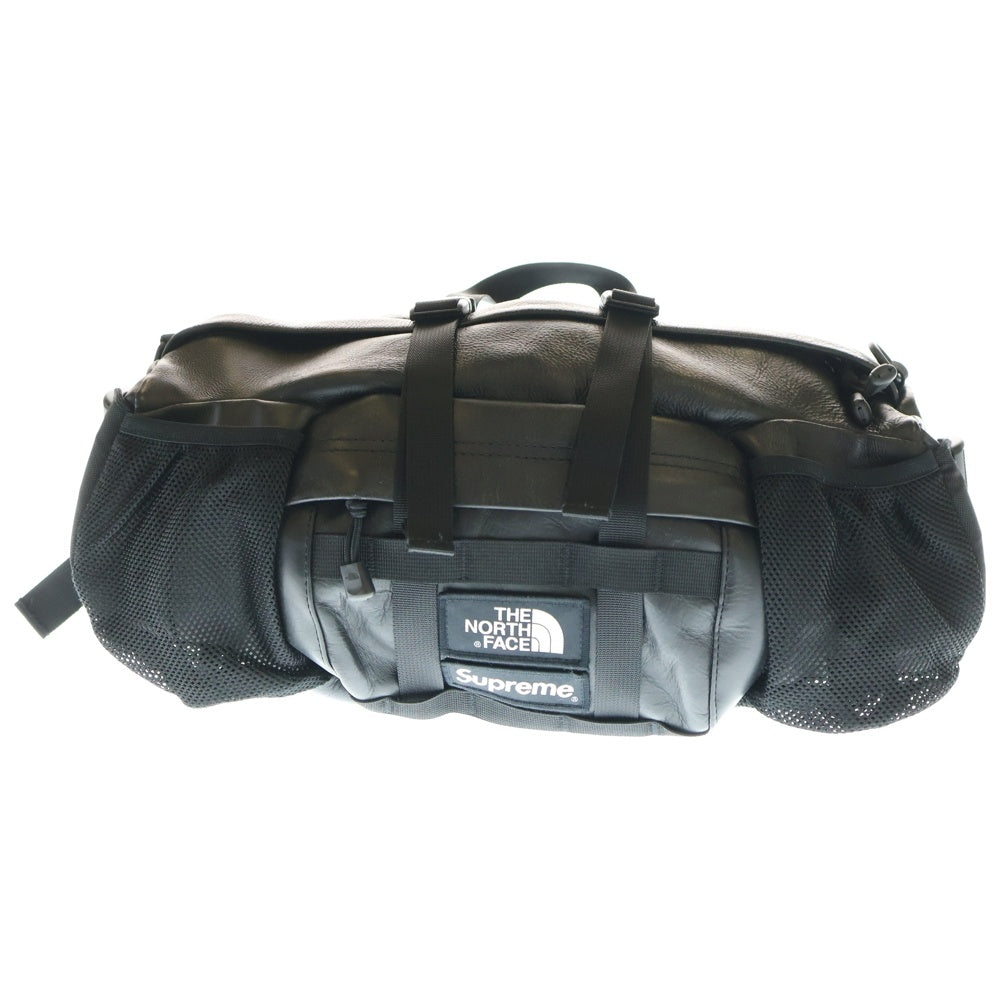 SUPREME(シュプリーム) 18AW×THE NORTH FACE Leather Mountain Waist Bag ザ ノースフェイス レザーマウンテン ウェイストバッグ ショルダーバッグ ブラック
