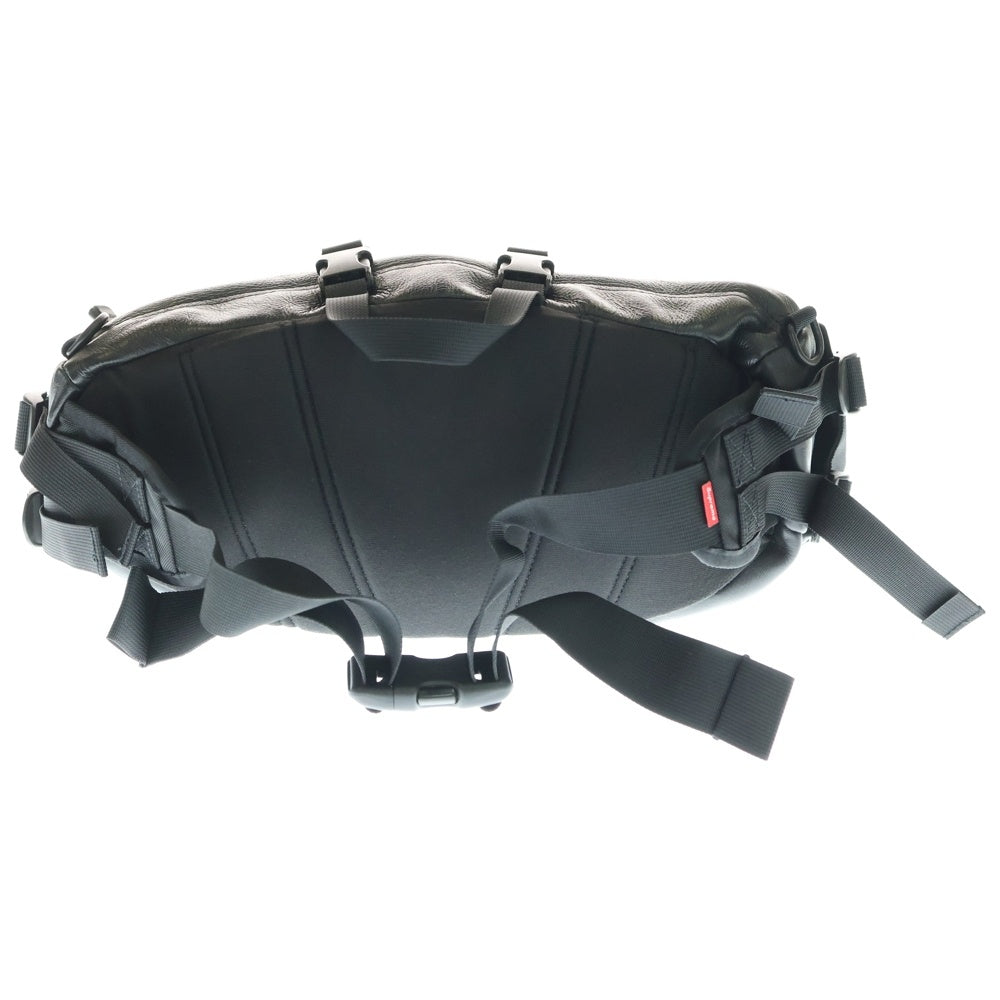 SUPREME(シュプリーム) 18AW×THE NORTH FACE Leather Mountain Waist Bag ザ ノースフェイス レザーマウンテン ウェイストバッグ ショルダーバッグ ブラック