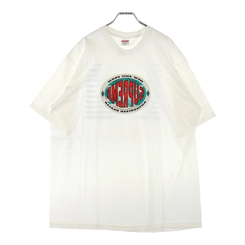 SUPREME(シュプリーム) 19AW New Shit Tee AUTHORIZED DEALER 反転ロゴ プリント 半袖 Tシャツ ホワイト