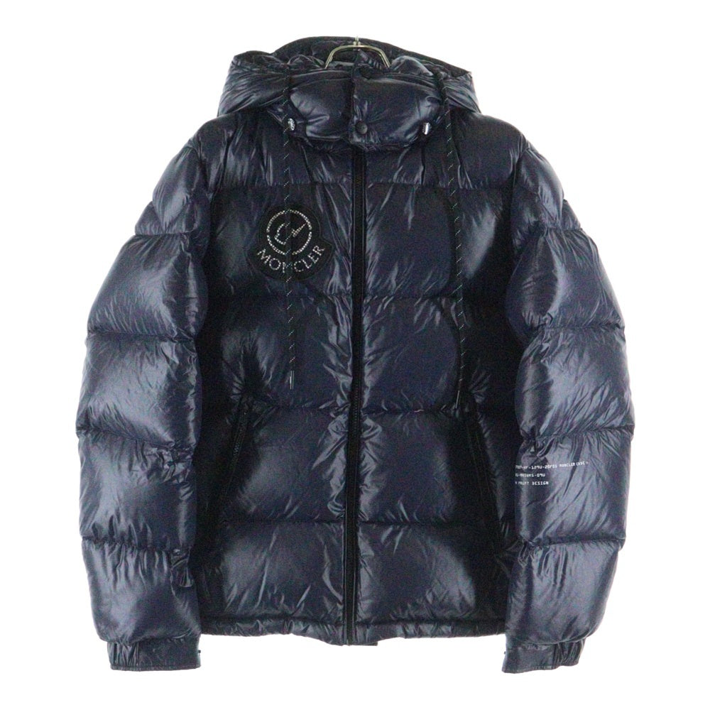 MONCLER(モンクレール) 21AW ×FRAGMENT DESIGN HANTIUM JACKET フラグメントデザイン ハンティウム バックプリント ナイロン ダウンジャケット ネイビー G209U1A00017