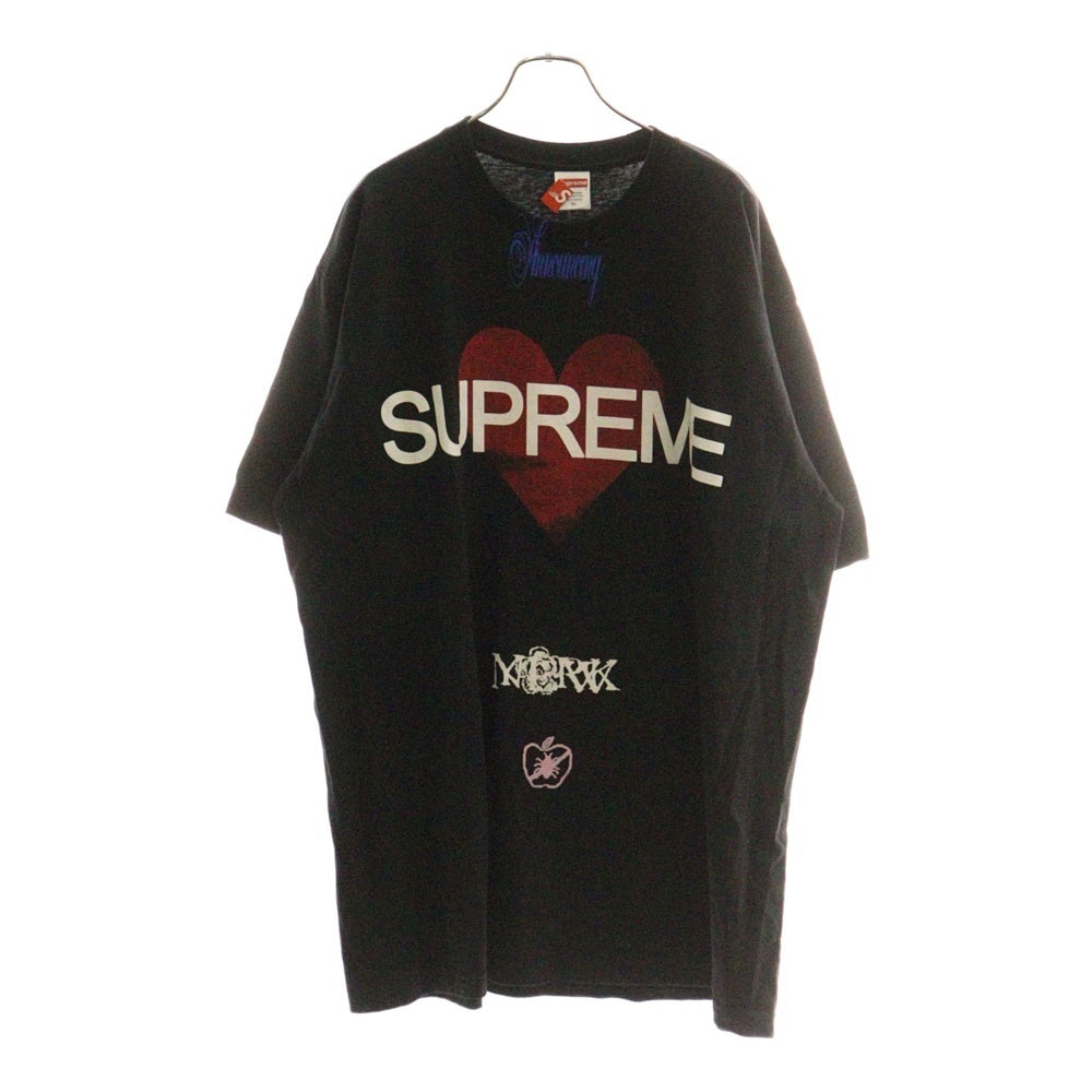 SUPREME(シュプリーム) 25SS Announcing Tee アナウンシング フロントプリント クルーネック 半袖Tシャツ カットソー ブラック