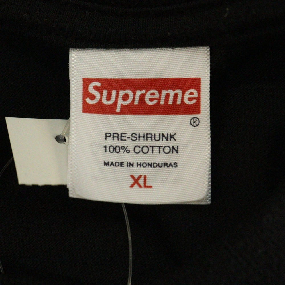 SUPREME(シュプリーム) 25SS Announcing Tee アナウンシング フロントプリント クルーネック 半袖Tシャツ カットソー ブラック