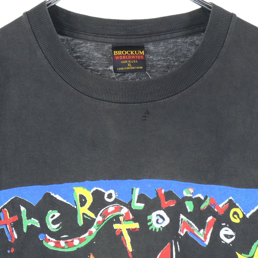 VINTAGE(ヴィンテージ) 90S VINTAGE ROLLING STONES VOODOO LOUNGE LIVE WORLD TOUR 1995 ヴィンテージ ローリングストーンズ プリント 半袖Tシャツ カットソー ブラック