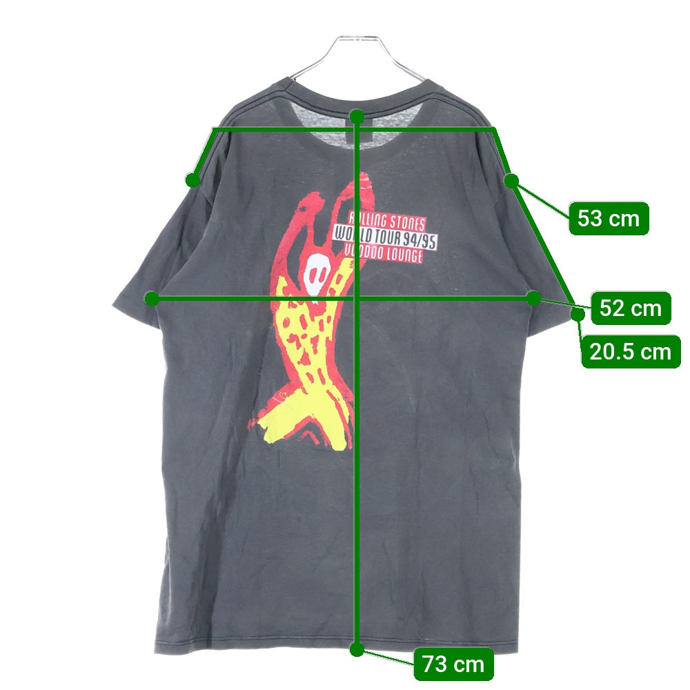 VINTAGE(ヴィンテージ) 90S VINTAGE ROLLING STONES 1994 VOODOO LOUNGE WORLD TOUR ヴィンテージ ローリングストーンズ ヴードゥー ラウンジ ワールドツアー クルーネック 半袖Tシャツ