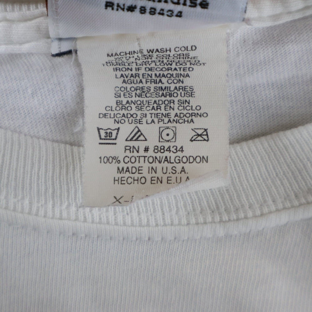 VINTAGE(ヴィンテージ) 00S HARLEY DAVIDSON TRIBAL FLAME L/S TEE ハーレーダビッドソン トライバル フレイム プリント 長袖Tシャツ カットソー ホワイト