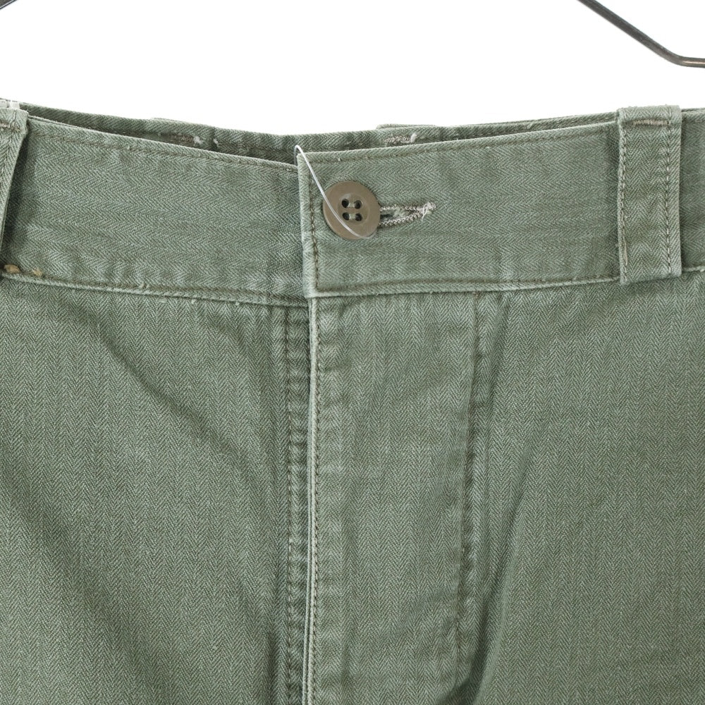 VINTAGE(ヴィンテージ) 60S VINTAGE M-47 後期型 ヘリンボーン ミリタリー カーゴ フィールドパンツ カーキ