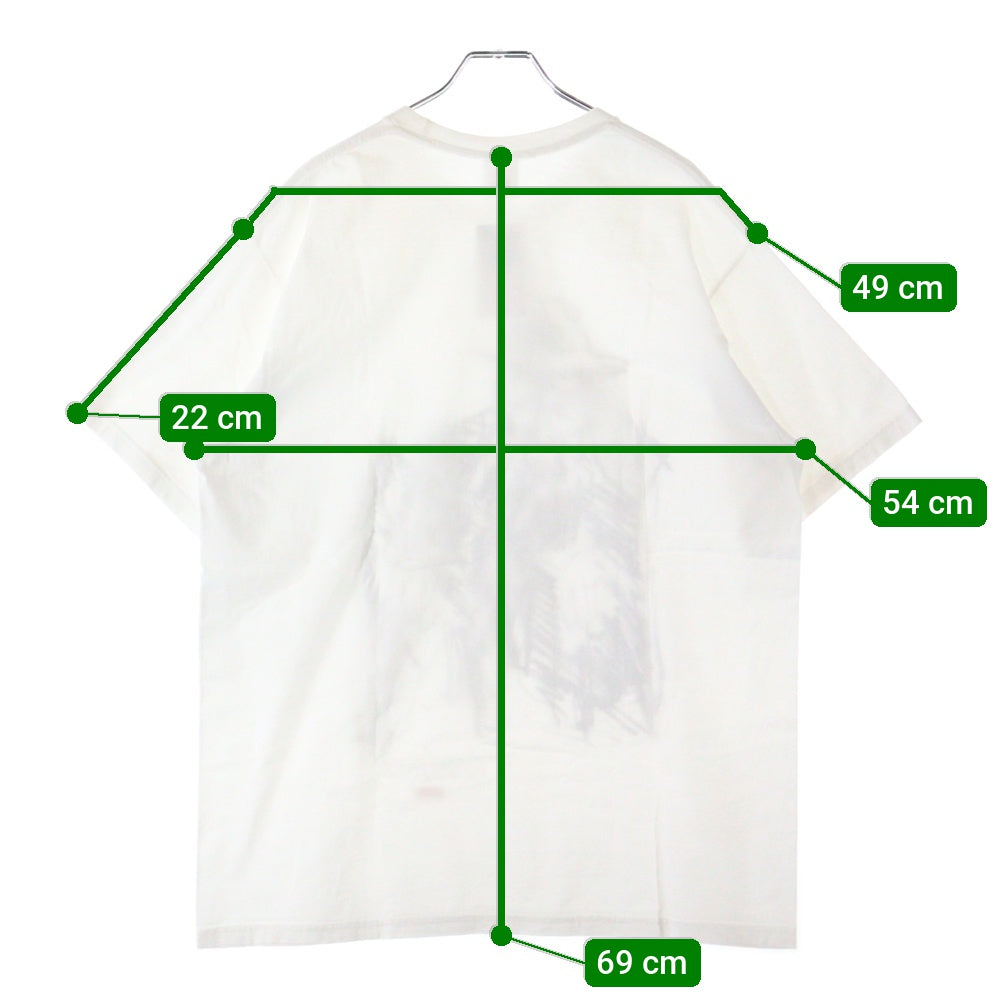 SUPREME(シュプリーム) 20AW ×Yohji Yamamoto Scribble Portrait Tee ヨウジヤマモト スクリブル ポートレート プリント クルーネック 半袖Tシャツ カットソー ホワイト