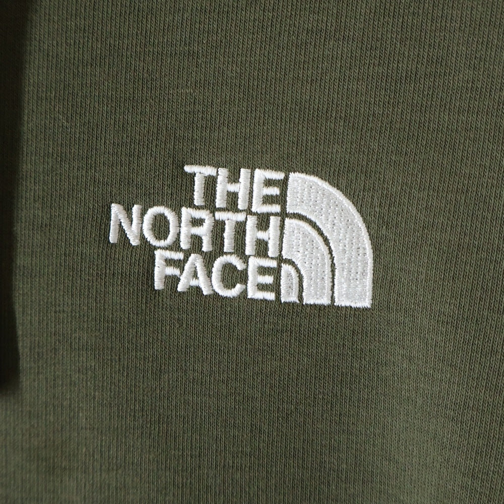 THE NORTH FACE(ザノースフェイス) ロゴエンブロイダリー プルオーバーパーカー スウェットフーディ カーキ BLKX104641