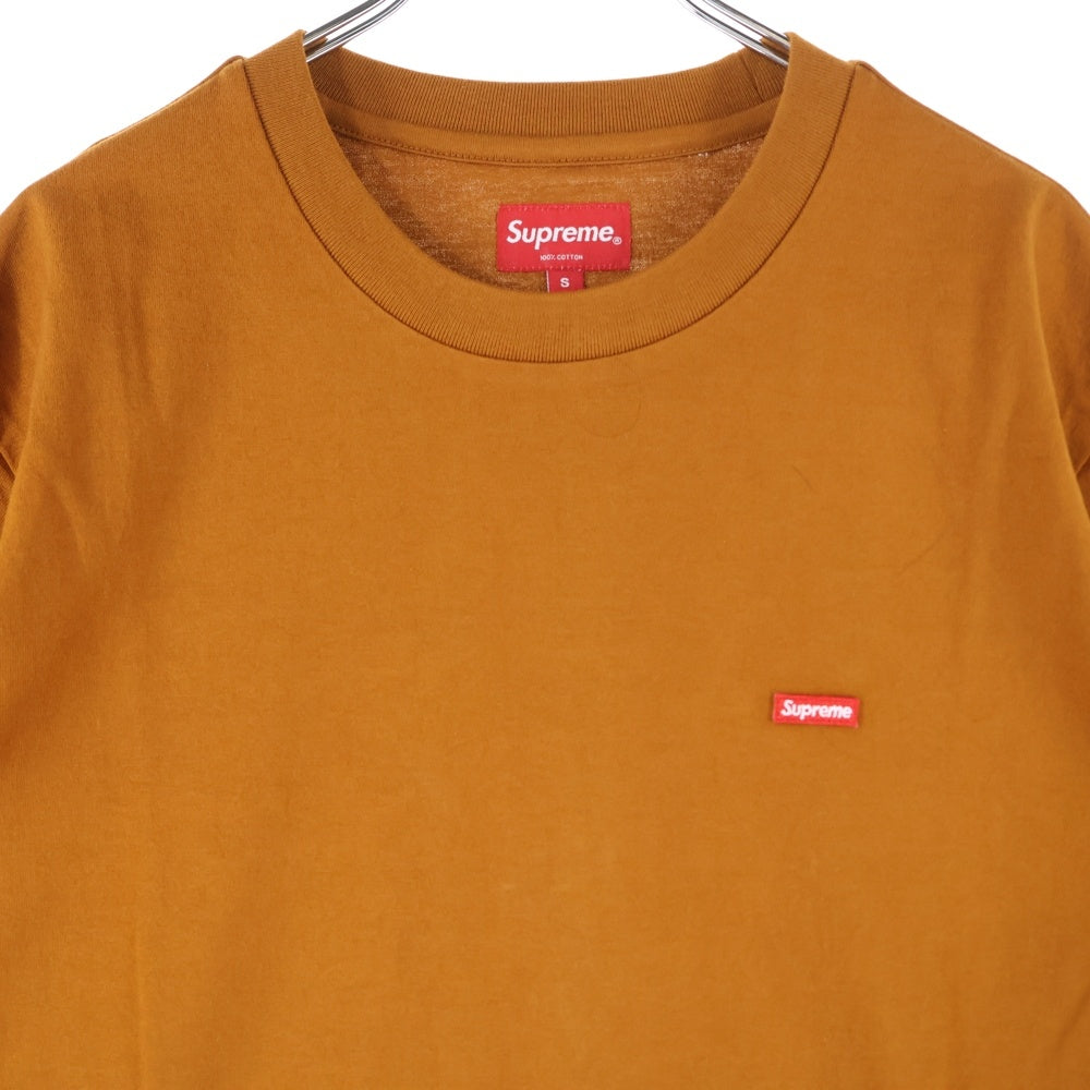 SUPREME(シュプリーム) Small Box Tee スモールボックスロゴ コットン クルーネック 半袖Tシャツ カットソー ブラウン
