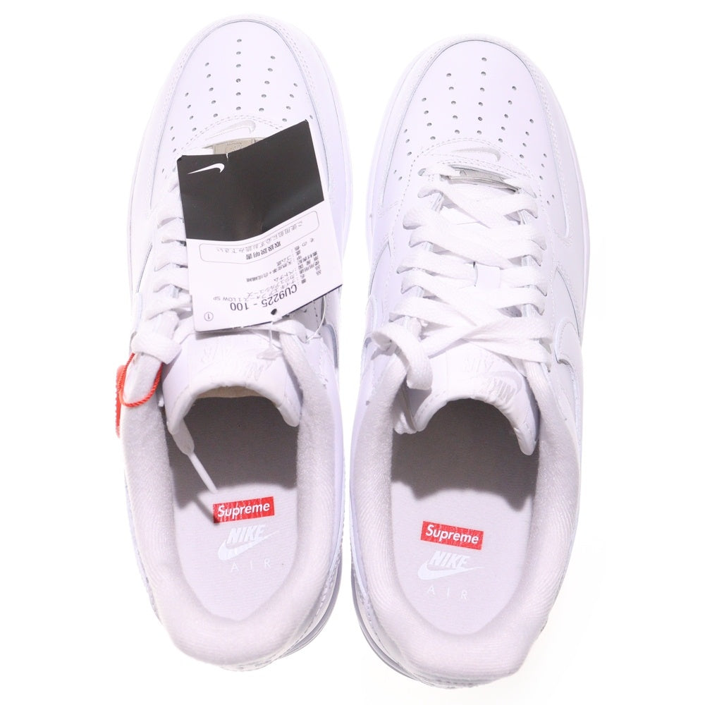 NIKE(ナイキ) ×SUPREME AIR FORCE 1 LOW シュプリーム エアフォース ローカットスニーカー ホワイト US9.5/27.5cm CU9225-100