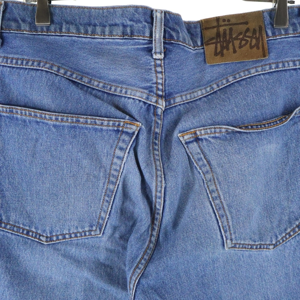 STUSSY(ステューシー) 90S VINTAGE OLD ヴィンテージ オールド ストレート デニム ショーツ ショート ハーフパンツ インディゴ