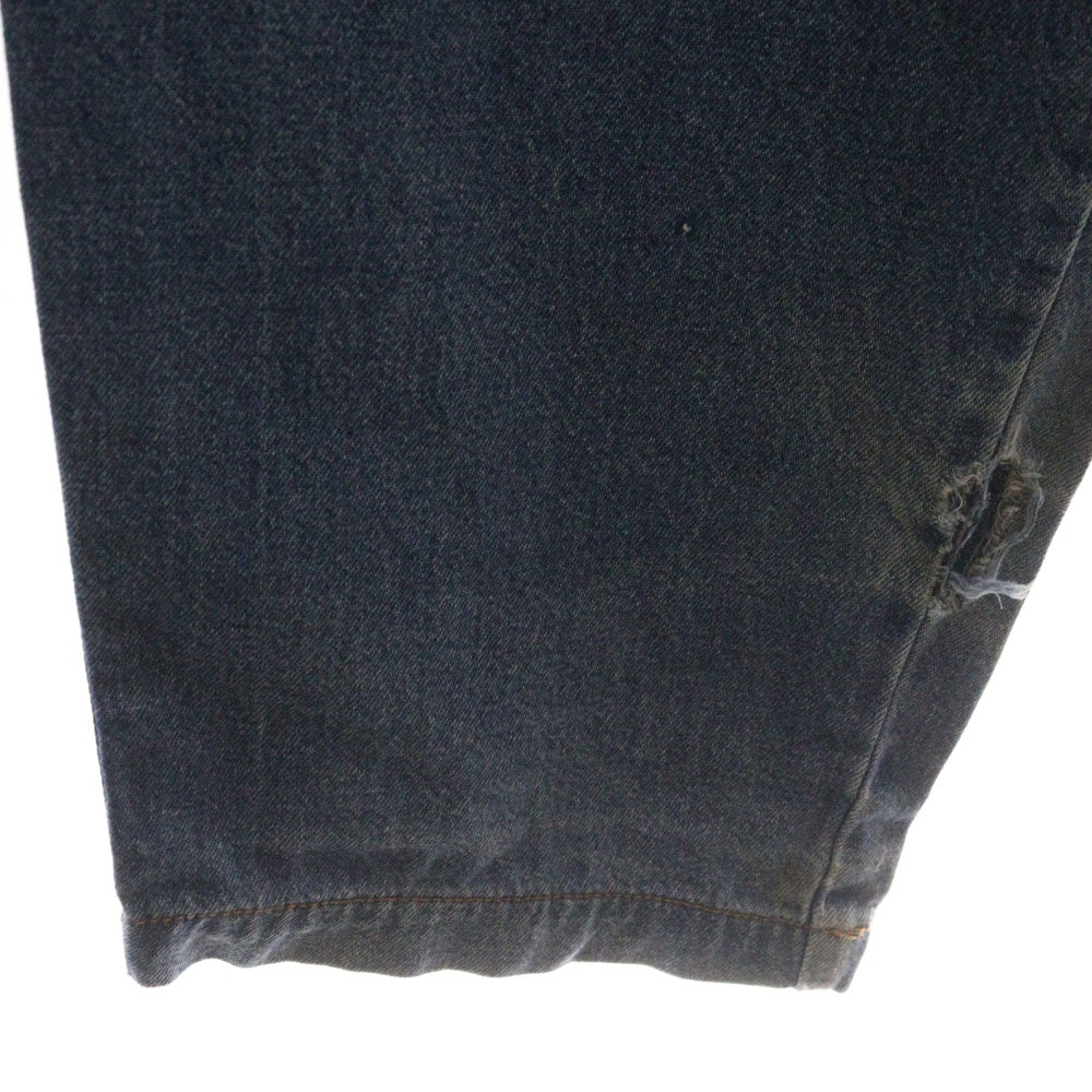 STUSSY(ステューシー) 90S VINTAGE OLD ヴィンテージ オールド リブ ストレート デニムパンツ インディゴ