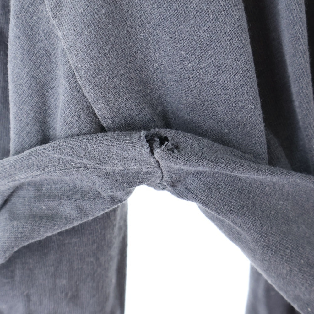 STUSSY(ステューシー) 80S VINTAGE OLD Cut Tag Fits ヴィンテージ オールド シャドーマン クルーネック ロングスリーブ 長袖 Tシャツ カットソー チャコールグレー