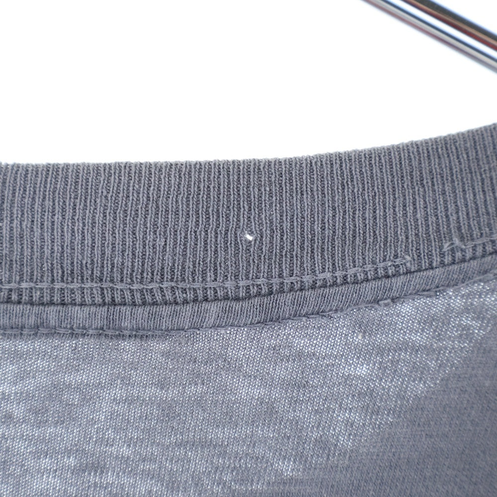 STUSSY(ステューシー) 80S VINTAGE OLD Cut Tag Fits ヴィンテージ オールド シャドーマン クルーネック ロングスリーブ 長袖 Tシャツ カットソー チャコールグレー