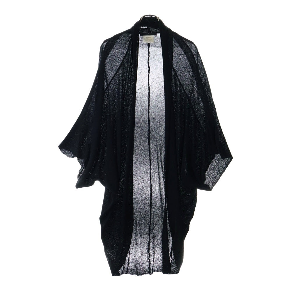 JULIUS(ユリウス) 13SS シルク ナイロン コットン カーディガン ブラック