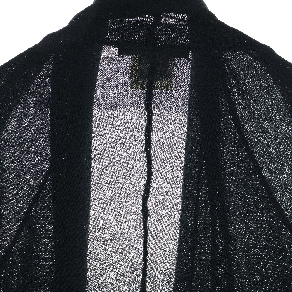 JULIUS(ユリウス) 13SS シルク ナイロン コットン カーディガン ブラック