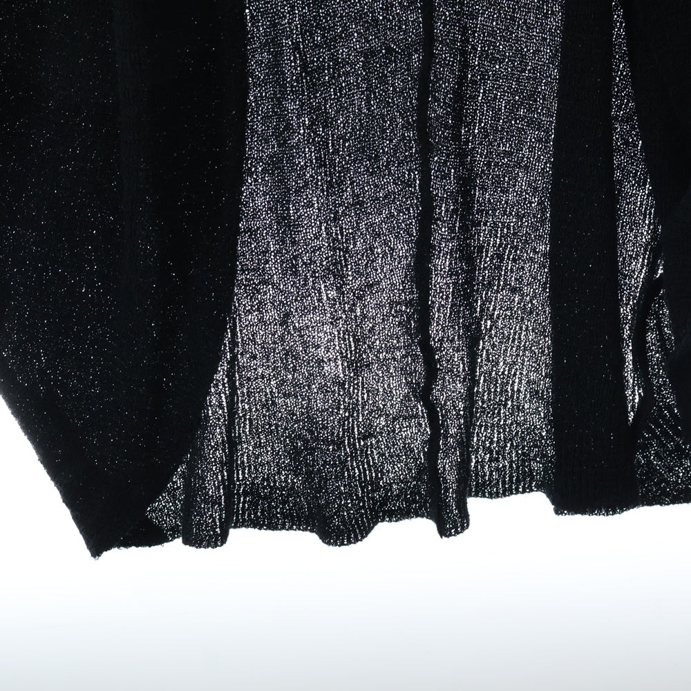 JULIUS(ユリウス) 13SS シルク ナイロン コットン カーディガン ブラック