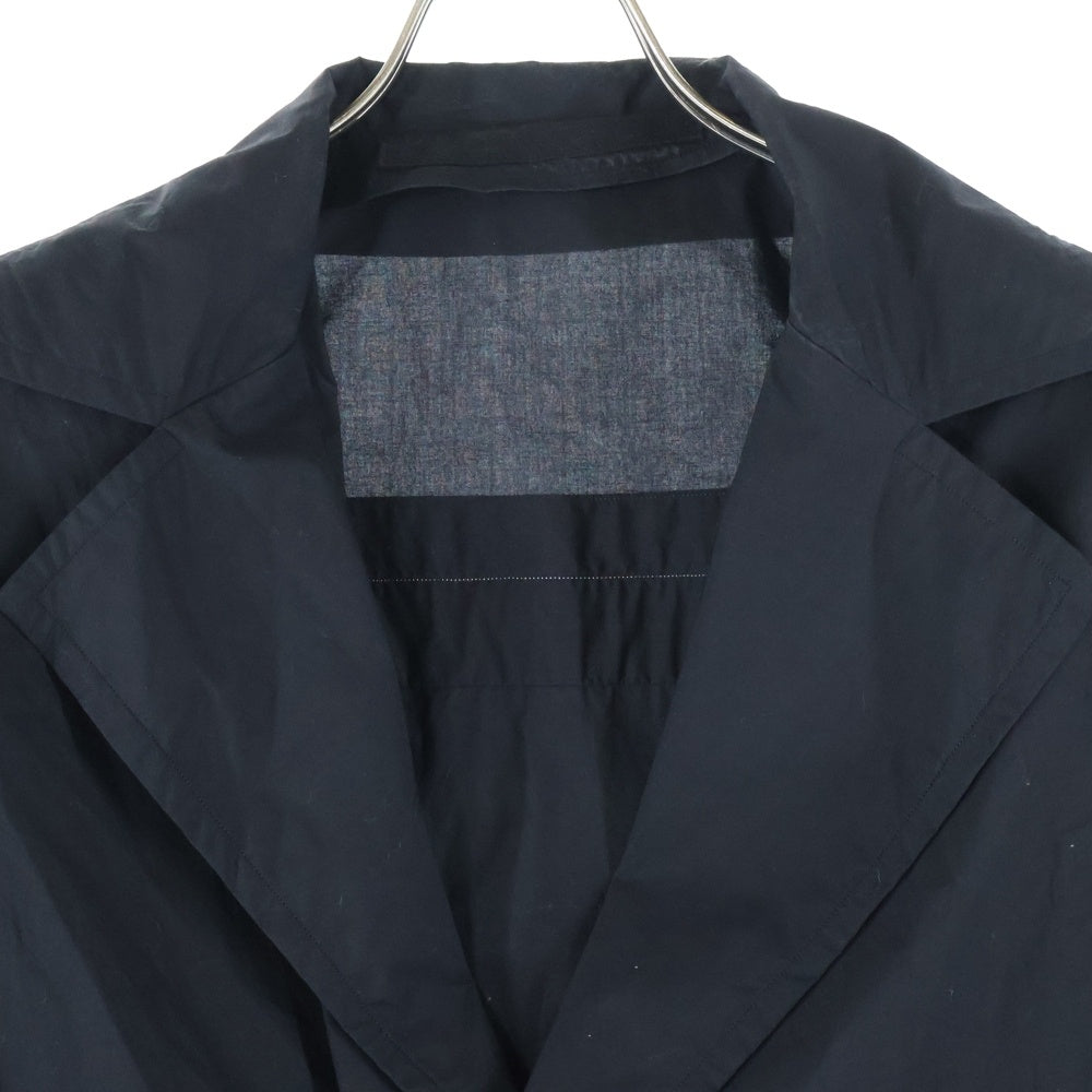 JULIUS(ユリウス) 19SS バックプリント オープンカラー ボックス 半袖シャツ ブラック 657SHM3-P