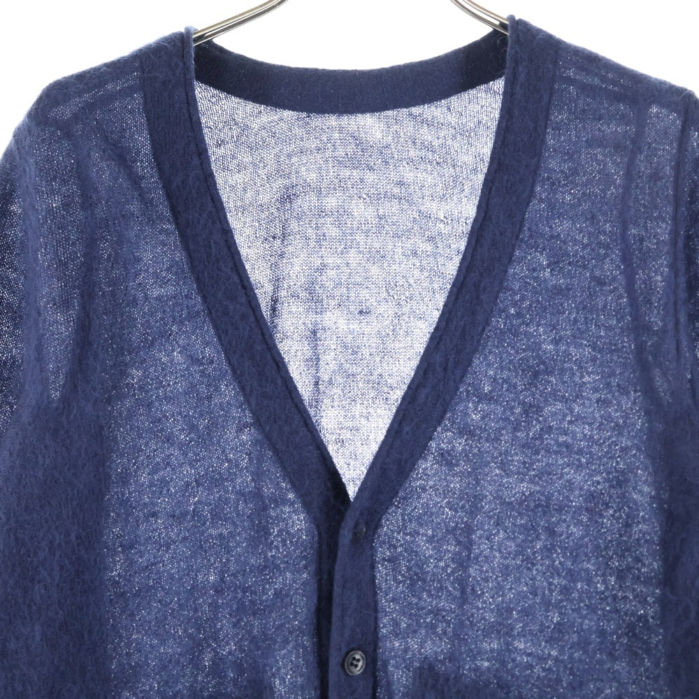 BACK LASH(バックラッシュ) モヘア混 5B ニットカーディガン ネイビー K743-02