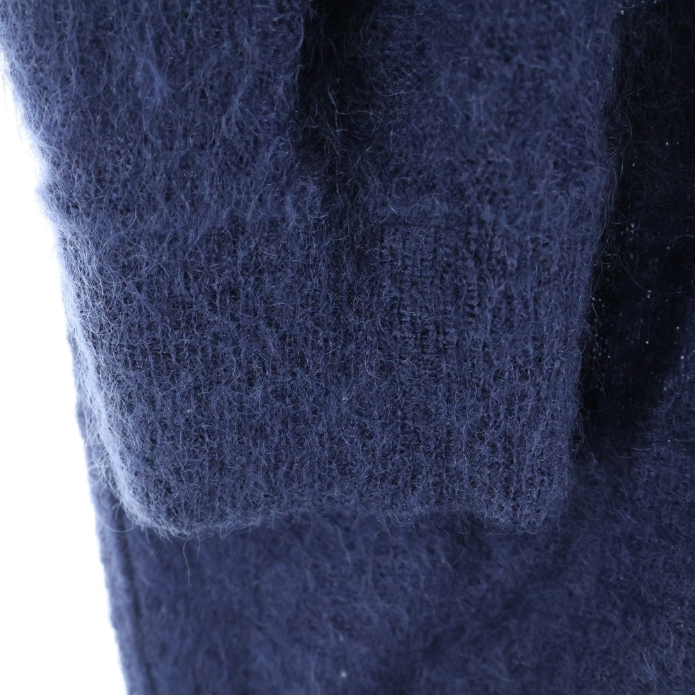 BACK LASH(バックラッシュ) モヘア混 5B ニットカーディガン ネイビー K743-02