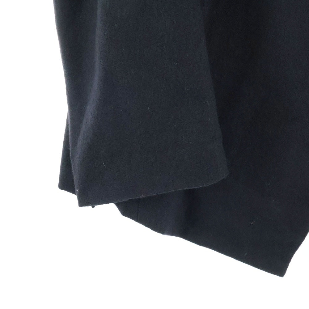 JULIUS(ユリウス) 13AW Crack ダスト加工 ウール メルトン フェンシング 1B シングル テーラードジャケット ブラック