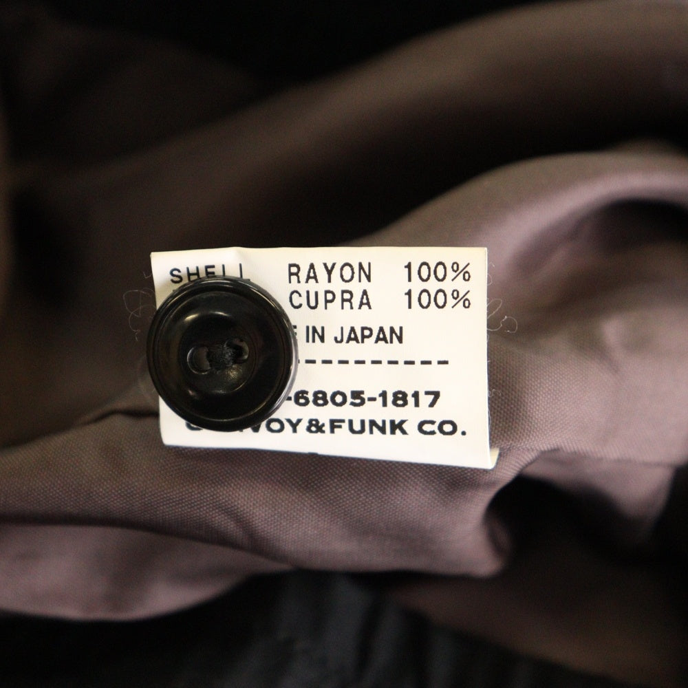 RADIALL(ラディアル) 12SS フロント刺繍 レーヨン スウィングトップ ジャケット ブラック RAD-12SS-JK005