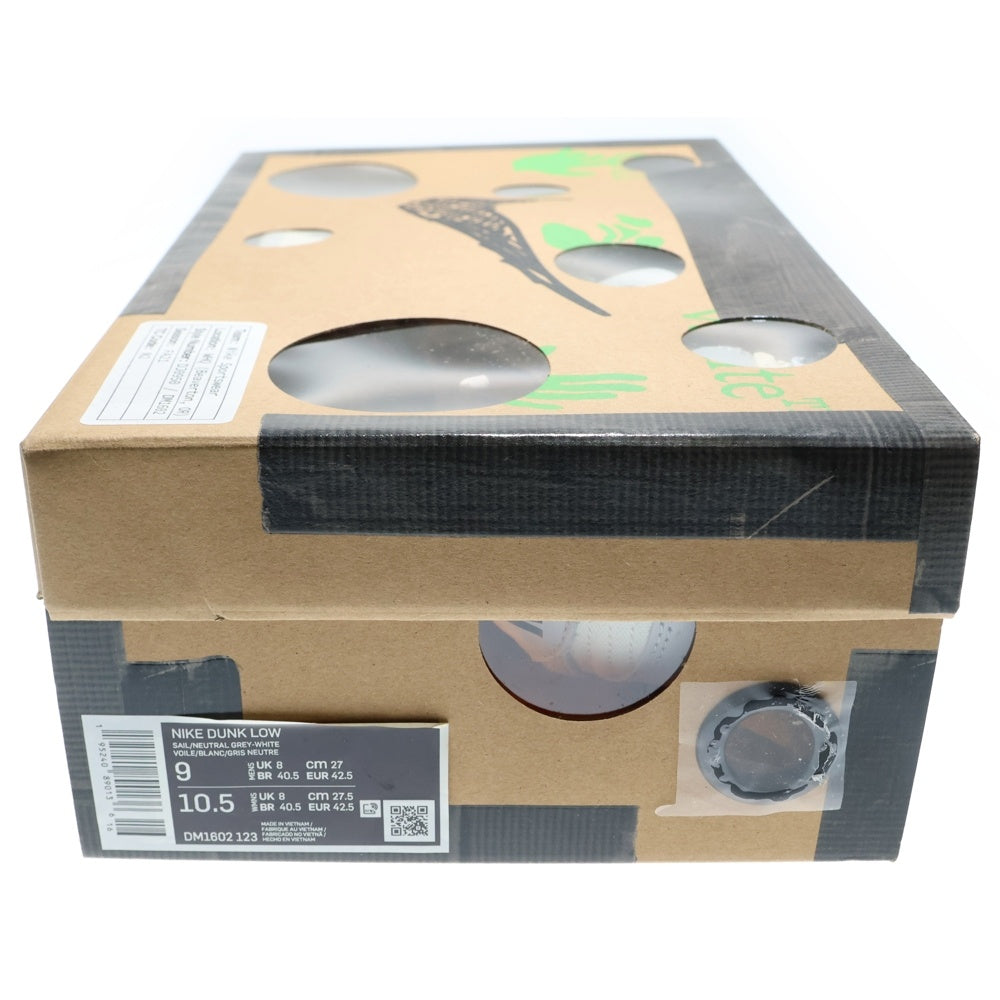 NIKE(ナイキ) ×OFF-WHITE DUNK LOW 1 OF 50 オフホワイト ダンク ロー 1 OF 50 49 ローカットスニーカー グレー/ホワイト US9/27cm DM1602-123