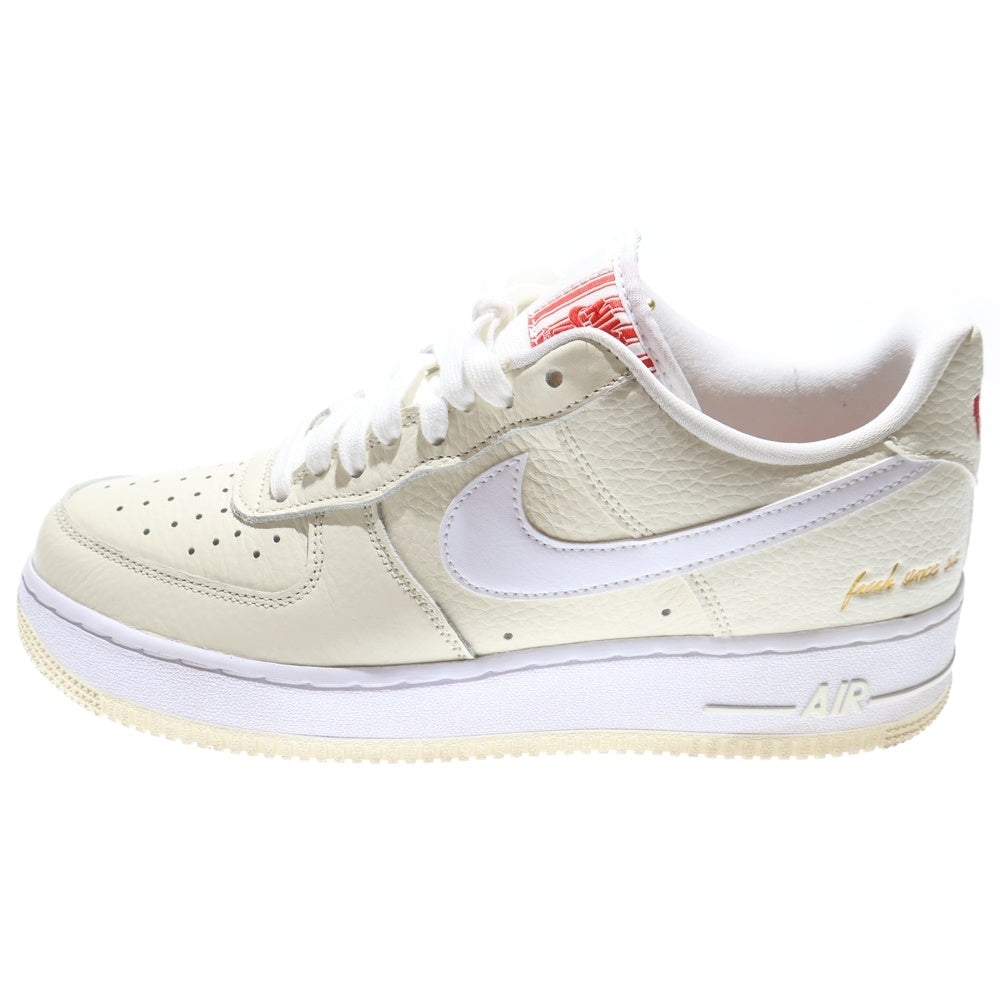 NIKE(ナイキ) AIR FORCE 1 '07 PRM EMB POPCORN エアフォース 1 ロー ポップコーン ローカットスニーカー アイボリー US9/27cm CW2919-100