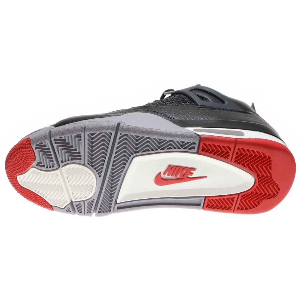 NIKE(ナイキ) AIR JORDAN 4 RETRO BRED REIMAGINED エアジョーダン レトロ ブレッドリイマジンド ハイカットスニーカー ブラック/レッド US9/27cm FV5029-006