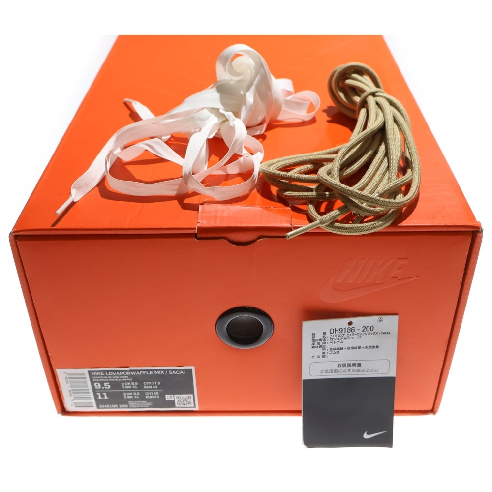 NIKE(ナイキ) ×Jean-Paul Gaultier ×sacai VAPORWAFFLE SESAME/MULTI COLOR ジャンポール サカイ ゴルチエ ヴェイパーワッフル ミッドカットスニーカー US9/27.5cm DH9186-200