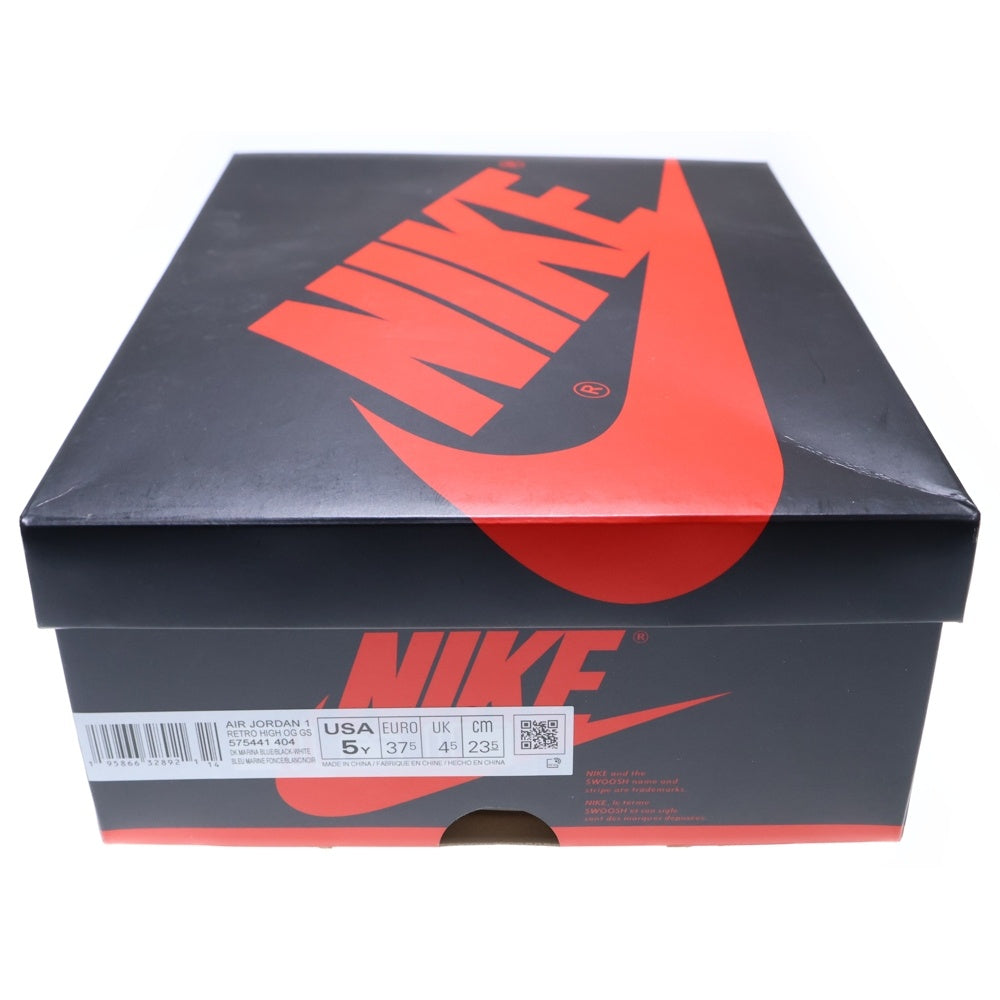 NIKE(ナイキ) AIR JORDAN 1 RETRO HIGH OG GS Dark Marina Blue エアジョーダン1 ダークマリーナブルー ハイカットスニーカー レディース US5Y/23.5cm 575441-404