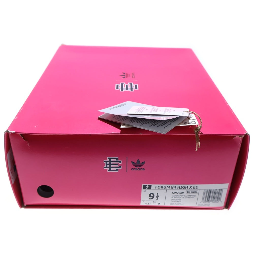 adidas(アディダス) ×Eric Emanuel FORUM 84 HIGH X エリックエマニュエル フォーラム ハイカットスニーカー ホワイト US9.5/27.5cm GW7789
