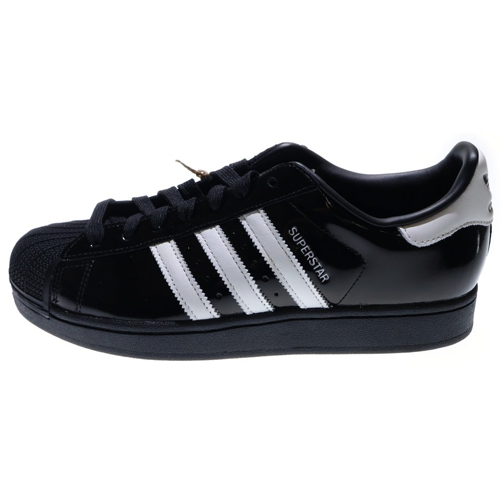 adidas(アディダス) WMNS SUPERSTAR 2 ウィメンズ スーパースター パテントレザー ローカットスニーカー ブラック US10.5/27.5cm JH7756