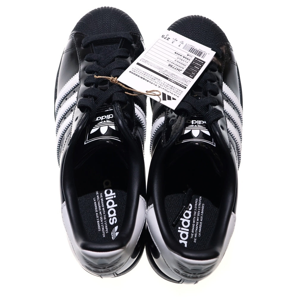 adidas(アディダス) WMNS SUPERSTAR 2 ウィメンズ スーパースター パテントレザー ローカットスニーカー ブラック US10.5/27.5cm JH7756