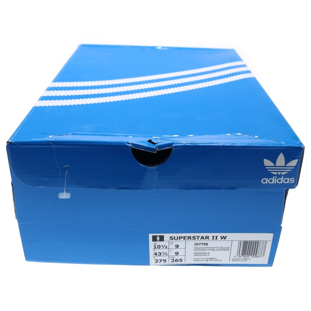 adidas(アディダス) WMNS SUPERSTAR 2 ウィメンズ スーパースター パテントレザー ローカットスニーカー ブラック US10.5/27.5cm JH7756
