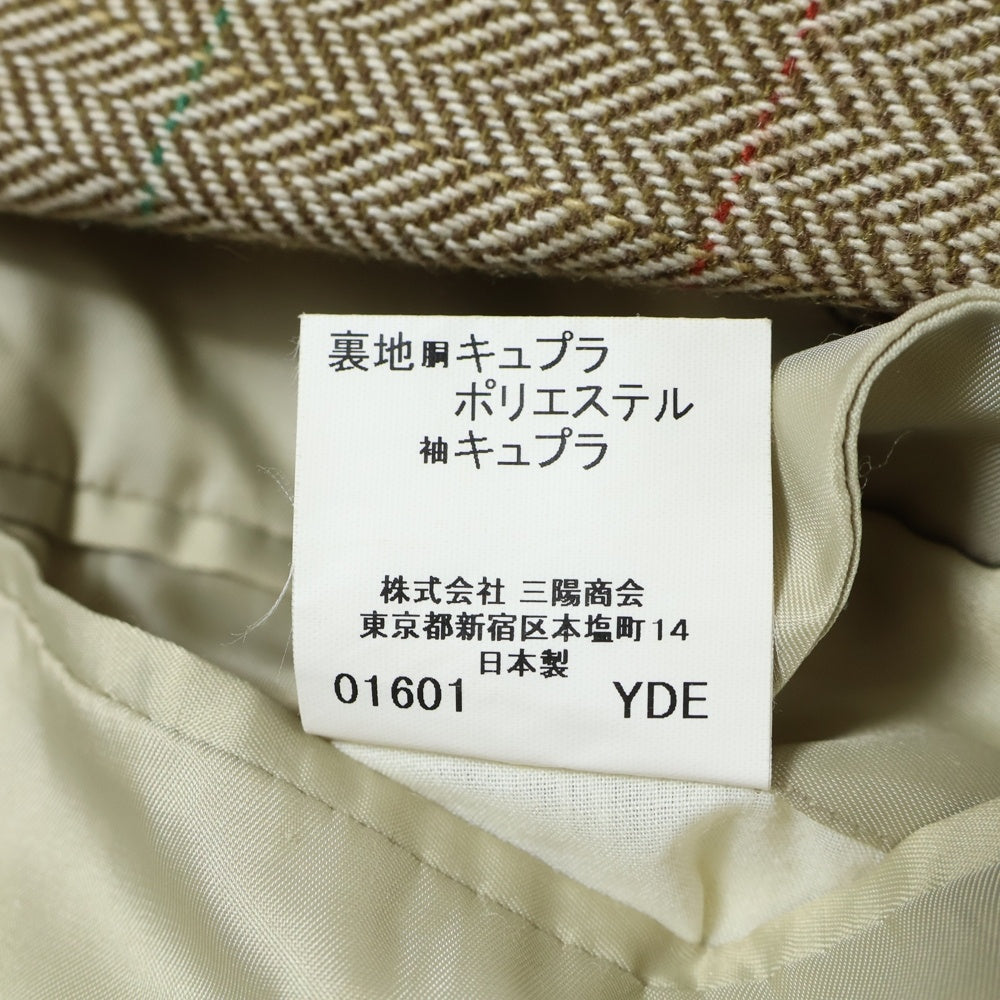 BURBERRY LONDON(バーバリーロンドン) カシミヤ 2B シングルテーラードジャケット ベージュ BBE81-509-45