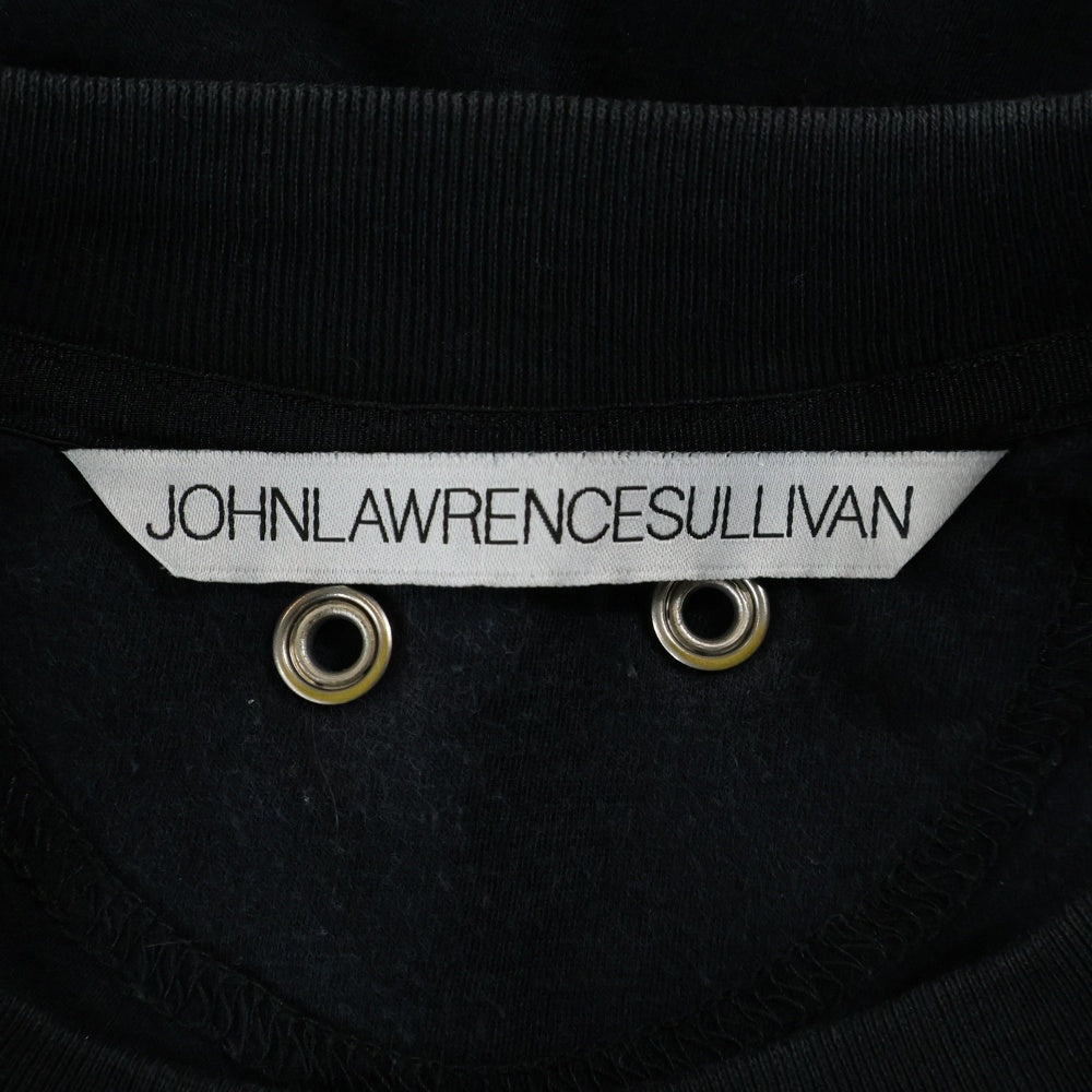 JOHN LAWRENCE SULLIVAN(ジョンローレンスサリバン) 18SS MORALS フロントプリント クルーネック ノースリーブTシャツ タンクトップ ブラック 5A012-0318-15