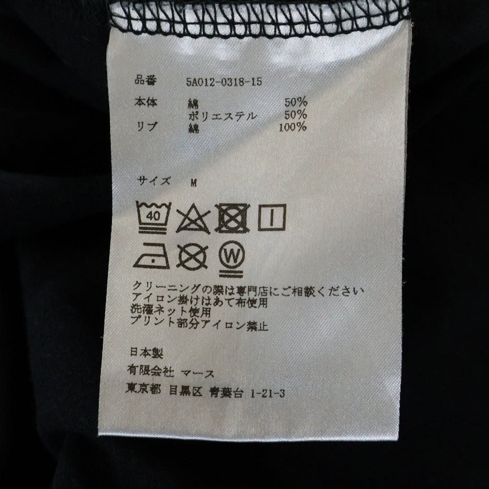 JOHN LAWRENCE SULLIVAN(ジョンローレンスサリバン) 18SS MORALS フロントプリント クルーネック ノースリーブTシャツ タンクトップ ブラック 5A012-0318-15