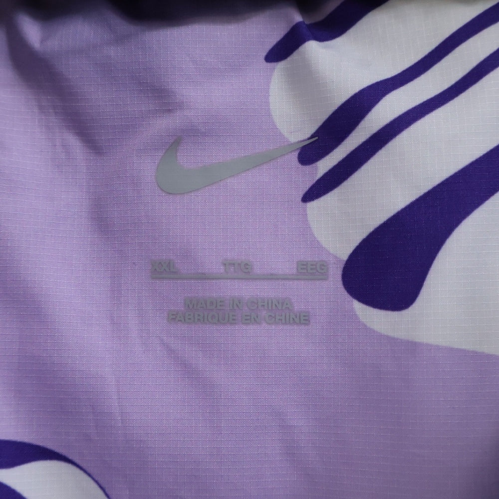 NIKE(ナイキ) 22AW バスケットボールジャケット ジッパーフーディ 中綿ダウンジャケット パープル DQ6141-547