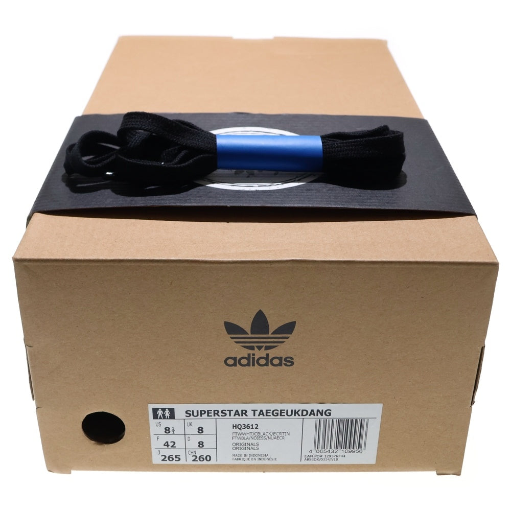 adidas(アディダス) ×TAEGEUKDANG SUPERSUTAR テグッタン スーパースター ローカットスニーカー ホワイト US8.5/26.5cm HQ3612
