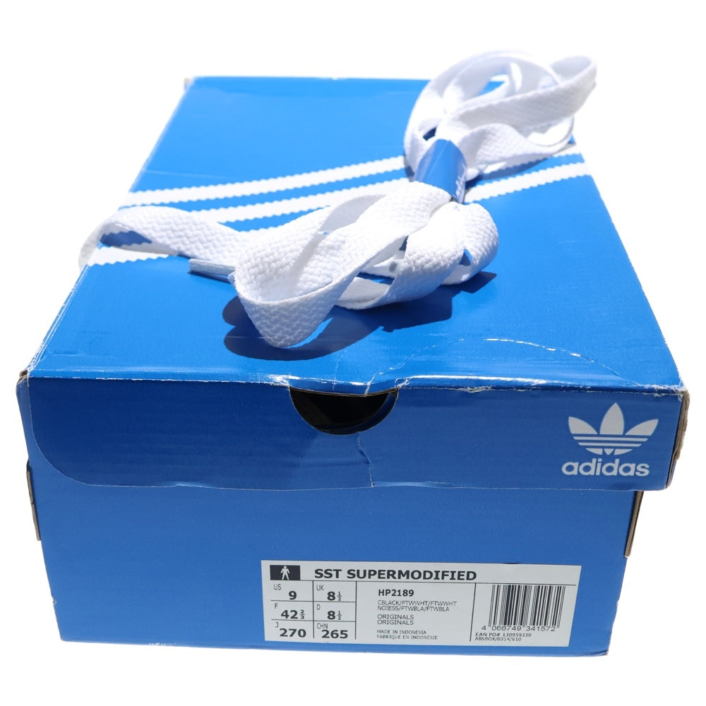 adidas(アディダス) SUPERSTAR SUPERMODIFIED スーパースター スーパーモディファイド ローカットスニーカー ブラック/ホワイト US9/27cm HP2189