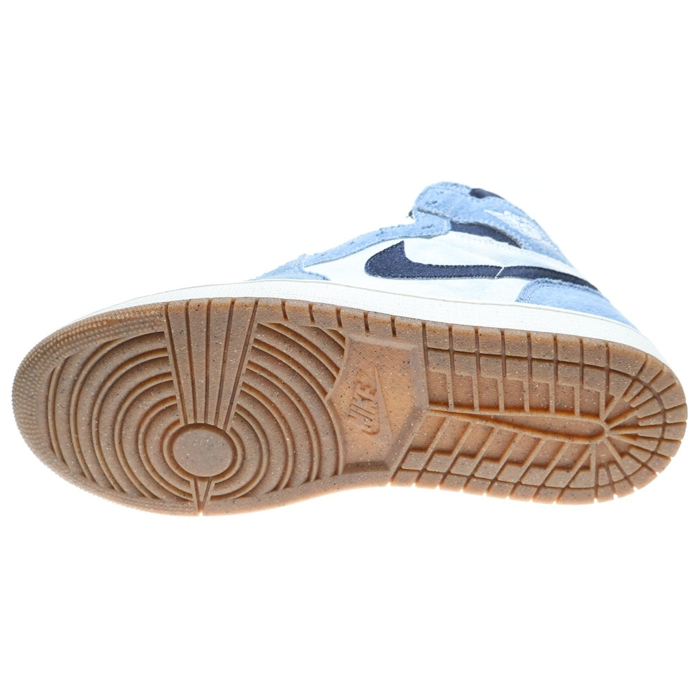 NIKE(ナイキ) AIR JORDAN 1 RETRO HIGH OG DENIM エアジョーダン1 レトロ デニム ハイカットスニーカー インディゴ/ホワイト US9/27cm FQ2947-100