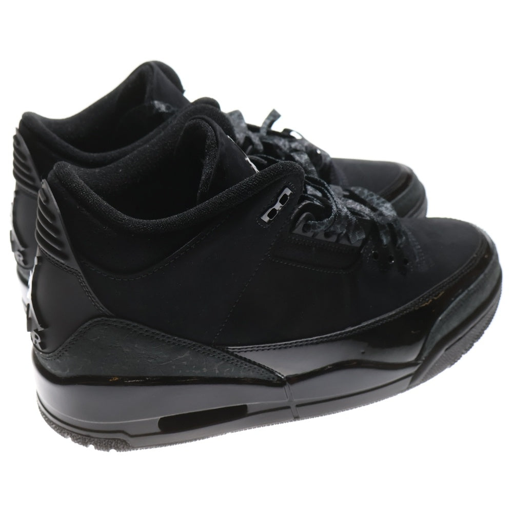NIKE(ナイキ) AIR JORDAN 3 RETRO BLACK CAT エアジョーダン3 レトロ ブラックキャット ハイカットスニーカー ブラック US9/27cm CT8532-001