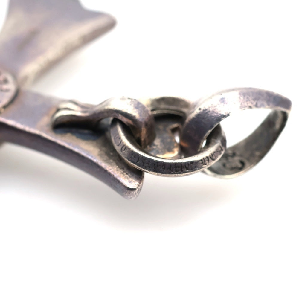 CHROME HEARTS(クロムハーツ) CH CRS LG W/BALE Wベイル ラージCHクロスペンダントトップ シルバー BCA215
