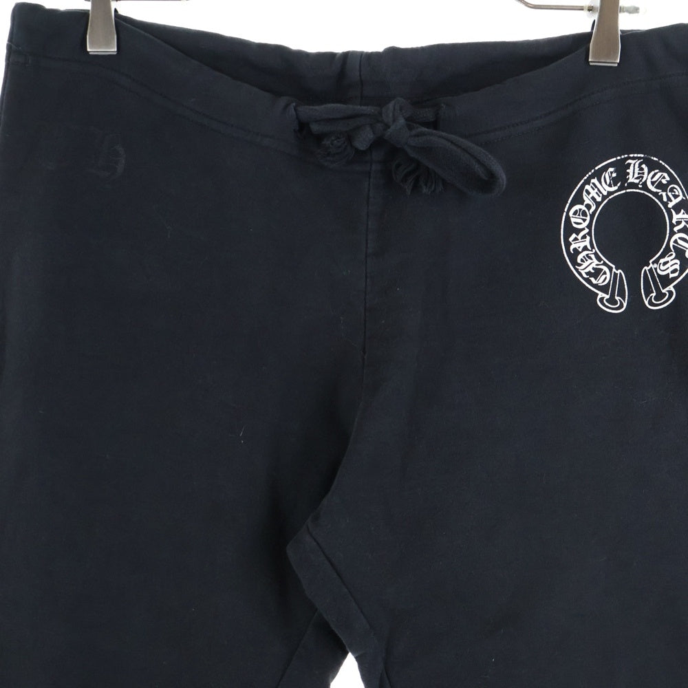 CHROME HEARTS(クロムハーツ) SWEAT PANTS ホースシュー プリント スウェットパンツ ブラック