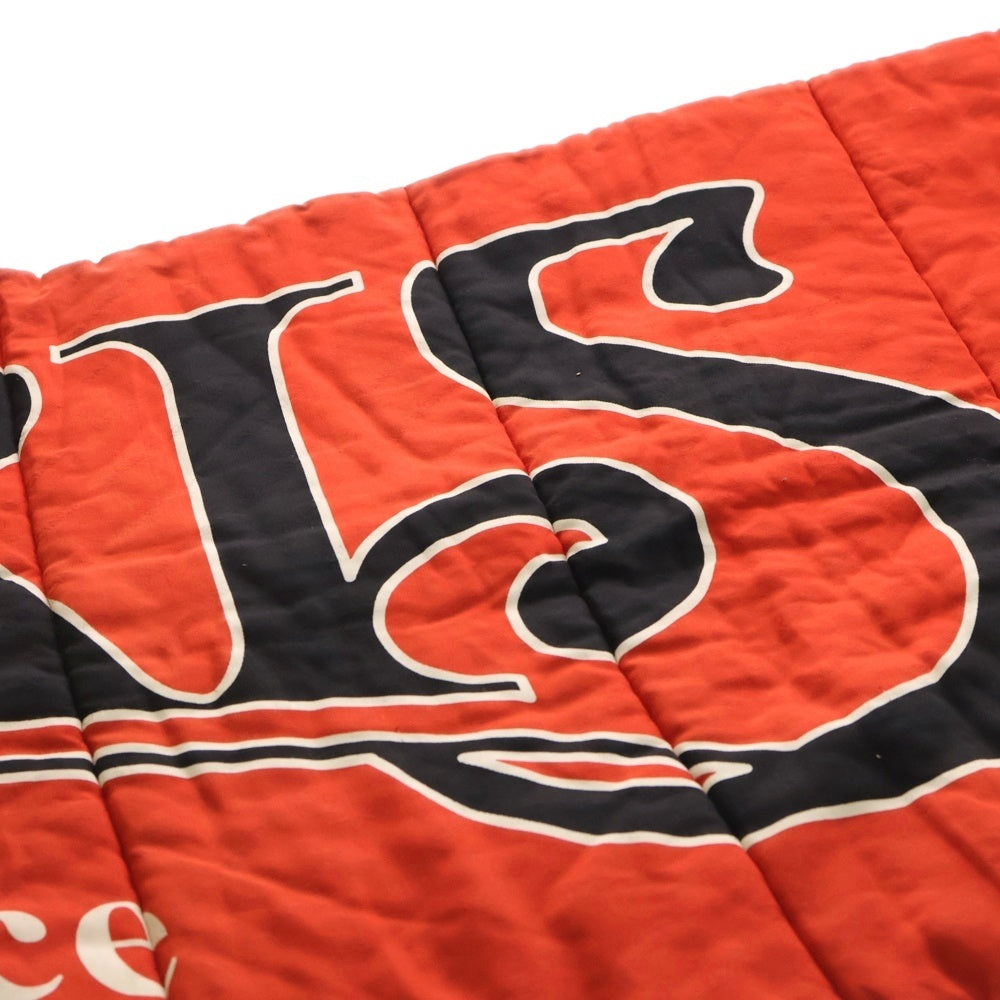 BALENCIAGA(バレンシアガ) Paris France Scarf パリ フランス キルティング スカーフ マフラー レッド/ブラック