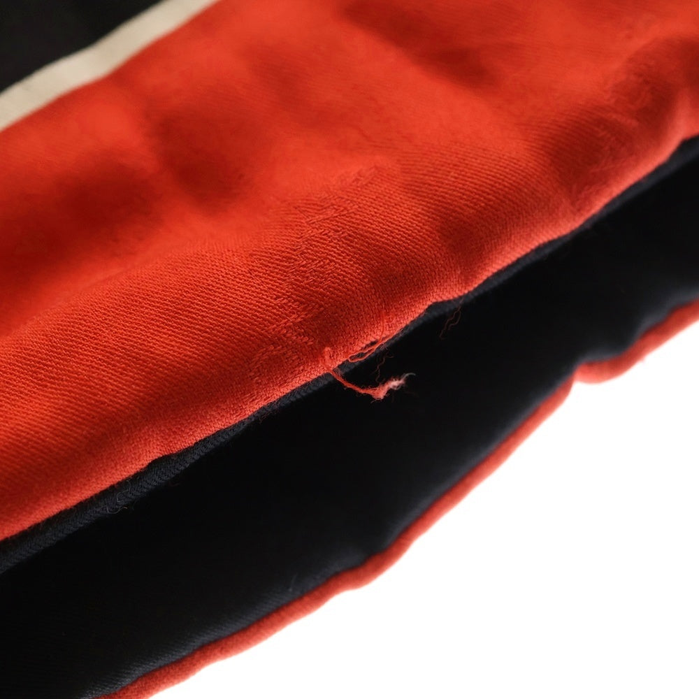 BALENCIAGA(バレンシアガ) Paris France Scarf パリ フランス キルティング スカーフ マフラー レッド/ブラック